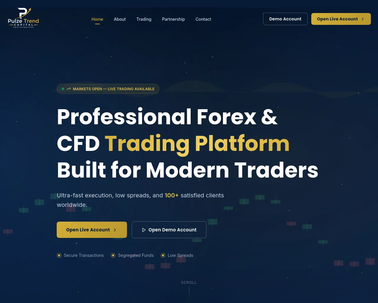 Screenshot of pulzetrendcapital.com