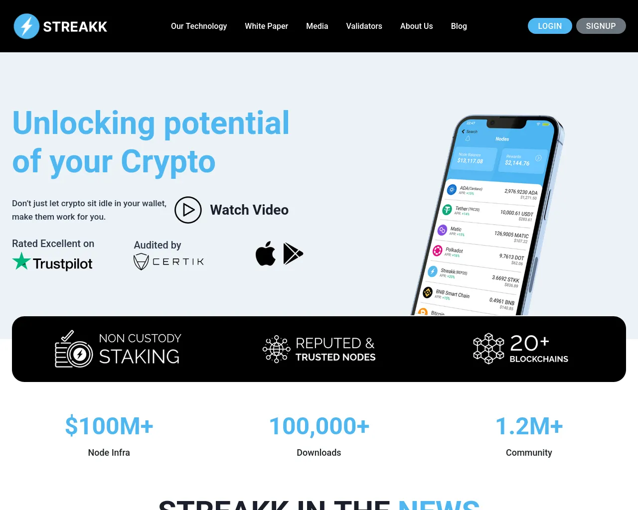 Screenshot of streakk.io