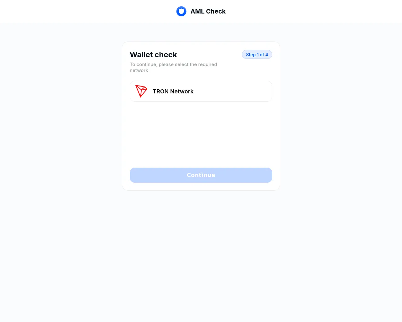 Screenshot of amlcheck-online.com
