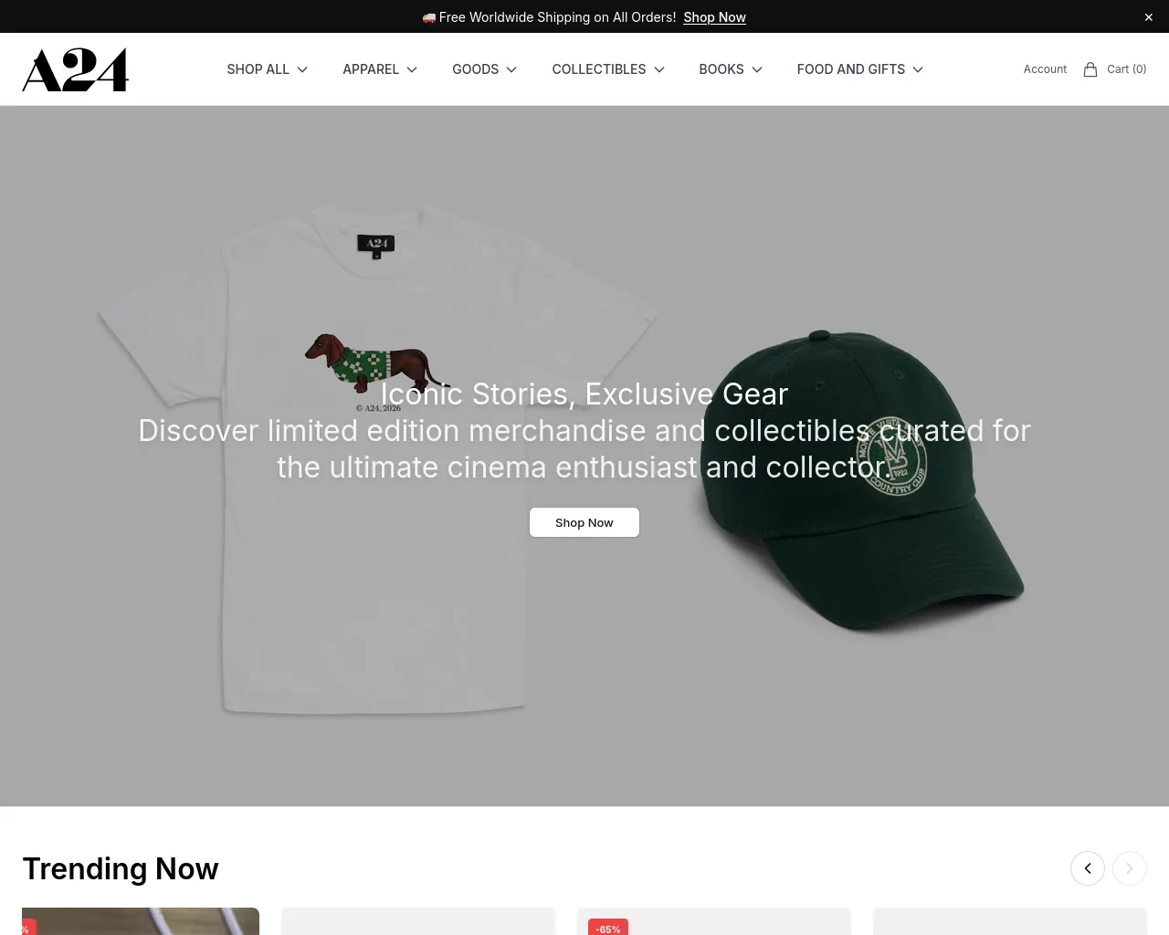 Screenshot of a24boutique.shop