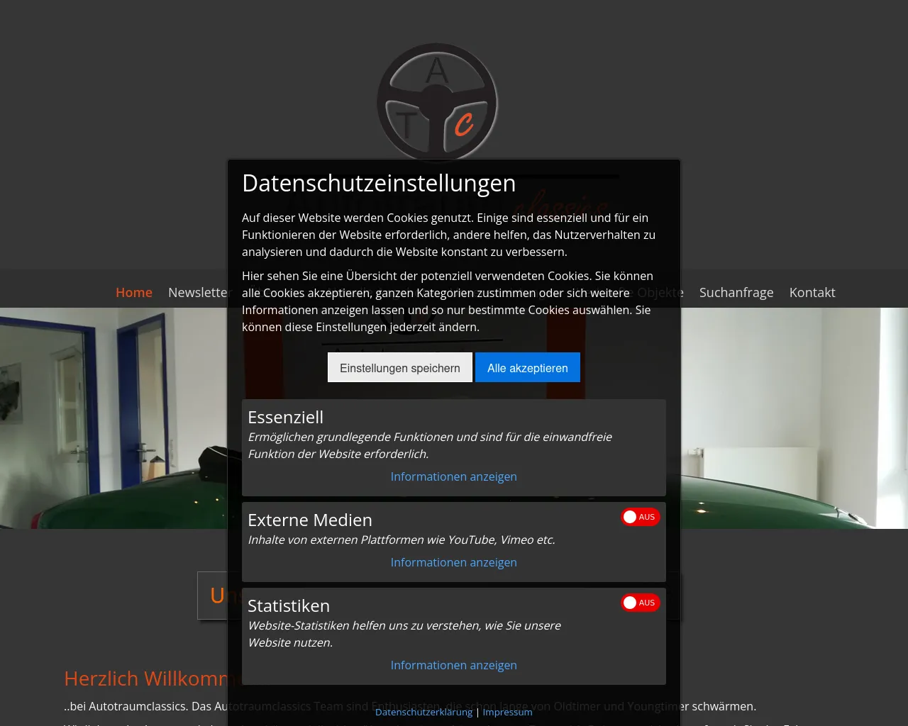Screenshot of autotraumclassics.de