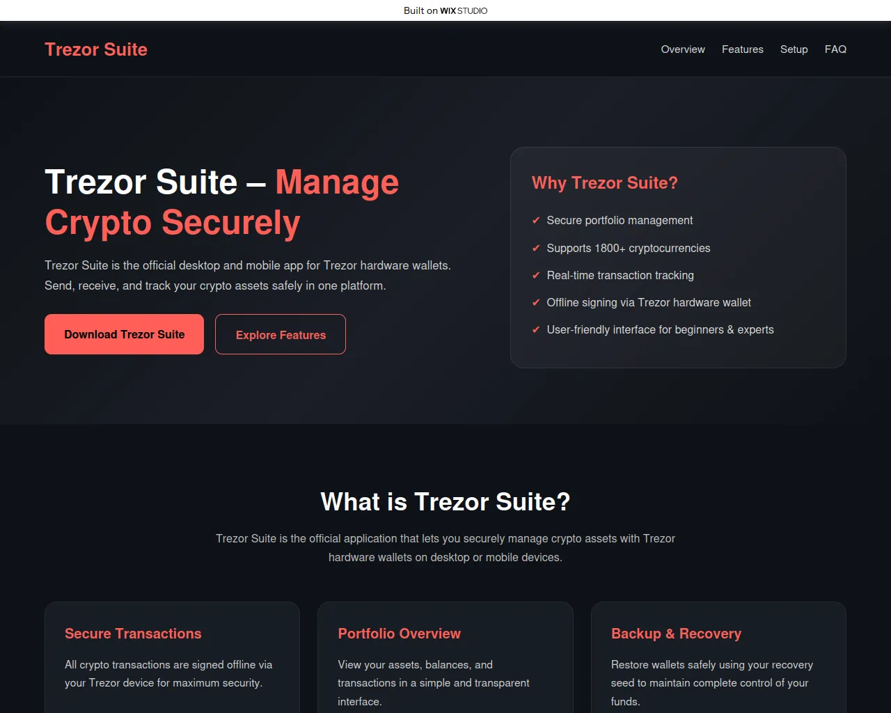 Screenshot of suiteapp-trex.wixstudio.com