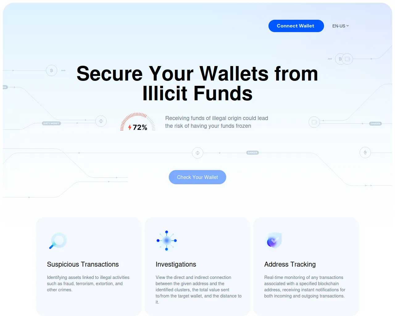Screenshot of aml-checker-bot.com
