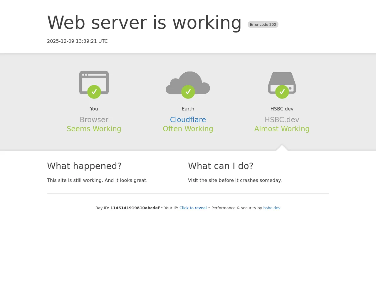 Screenshot of hsbc.dev