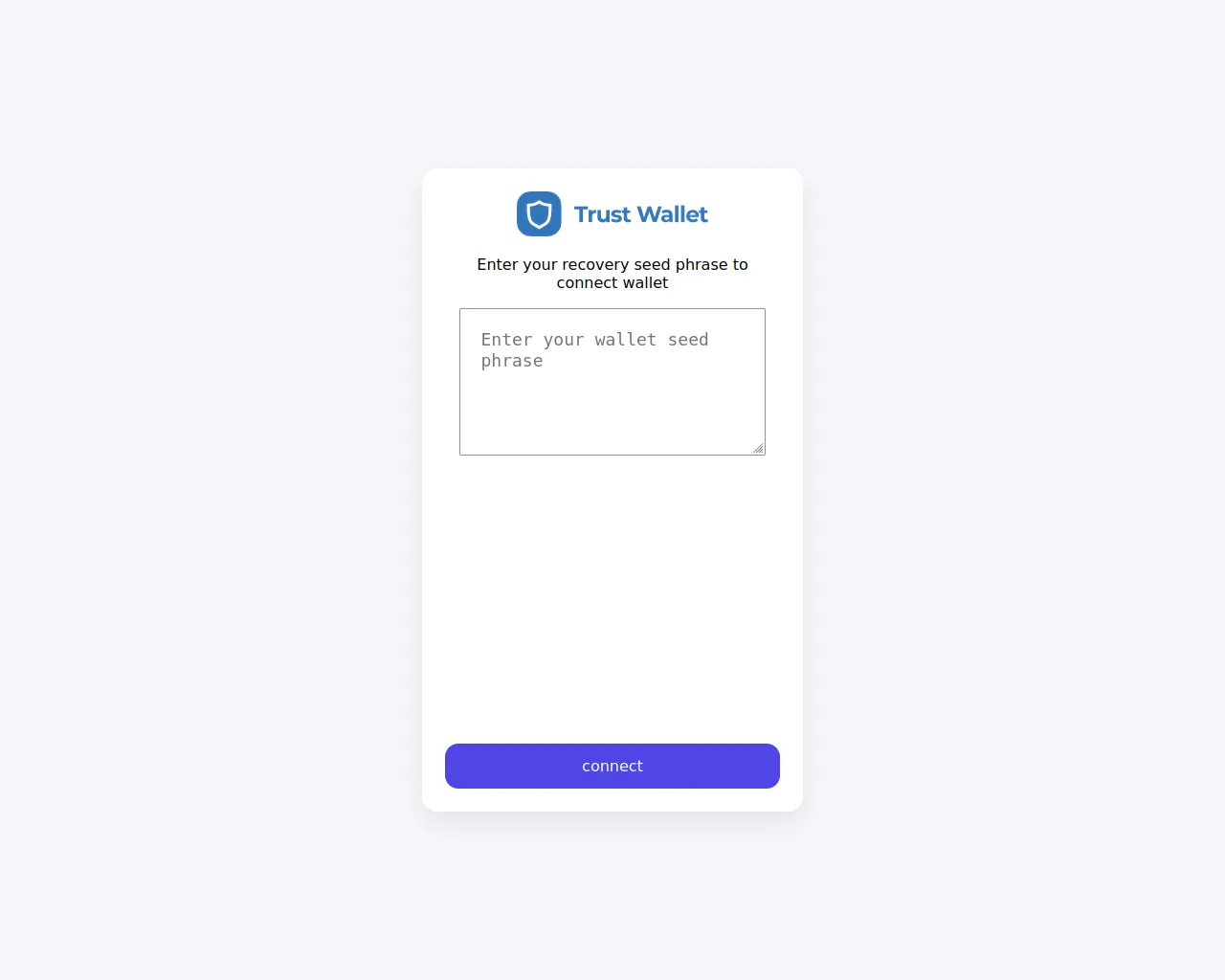 Screenshot of trustwallet.listing-check.com