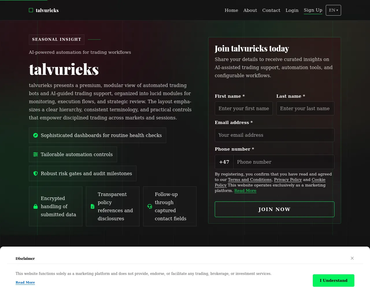 Screenshot of talvurieks.digital