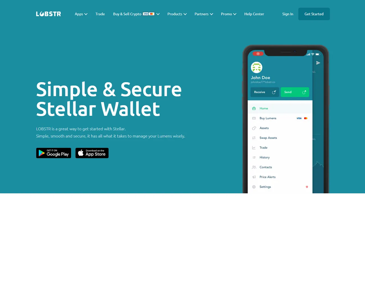 Screenshot of lobstrh-wallets.webflow.io