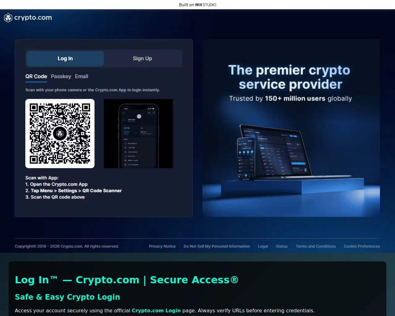 URLQuery capture for startedcryptocom.wixstudio.com