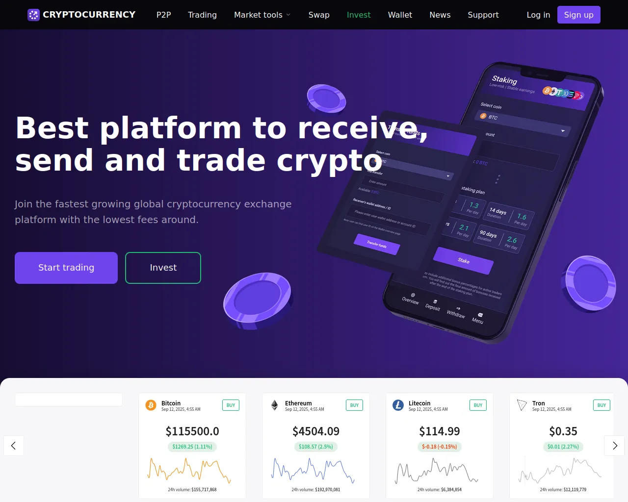 Screenshot of zatraders.com
