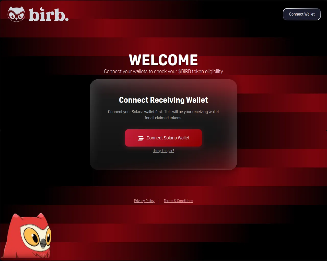Screenshot of moonbirdsreward.live
