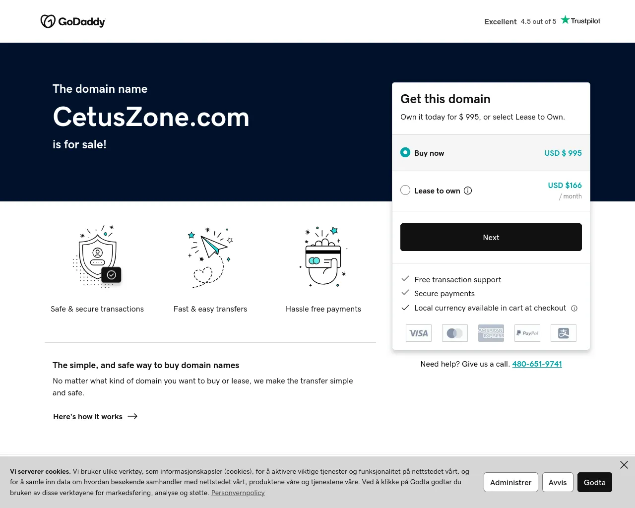 Screenshot of cetuszone.com