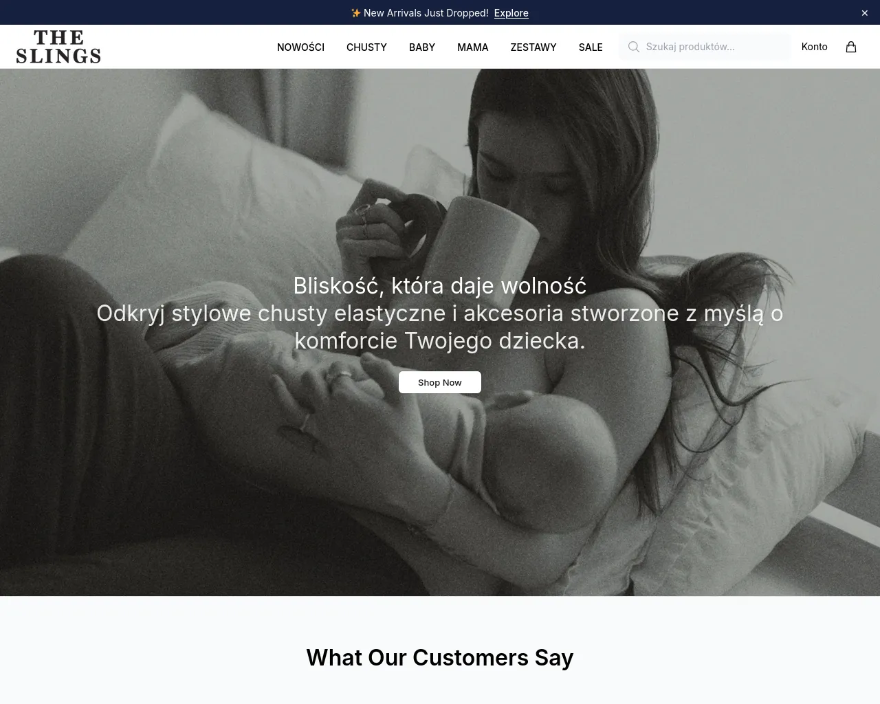 Screenshot of theslingswear.shop