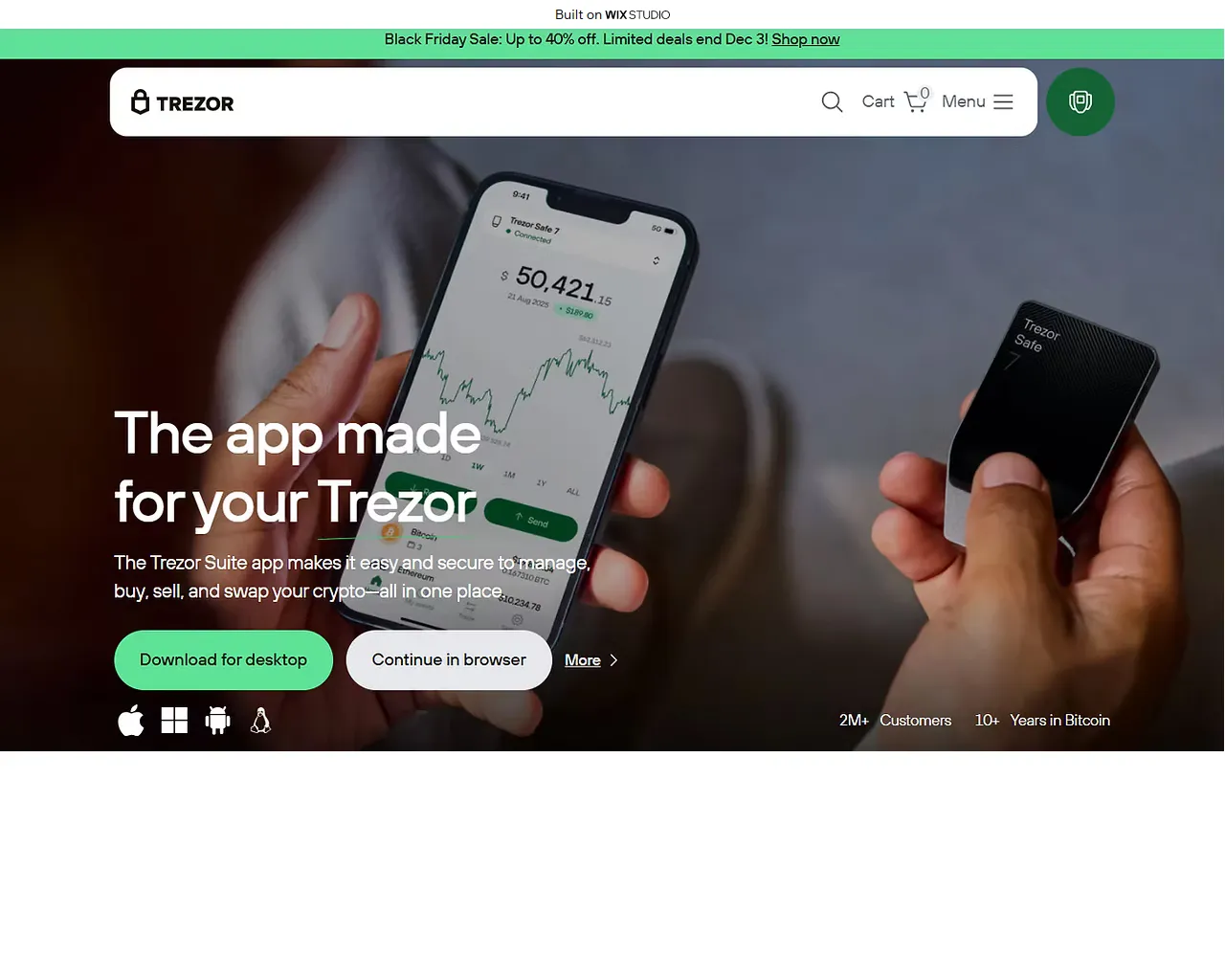 Screenshot of trezensuite.wixstudio.com