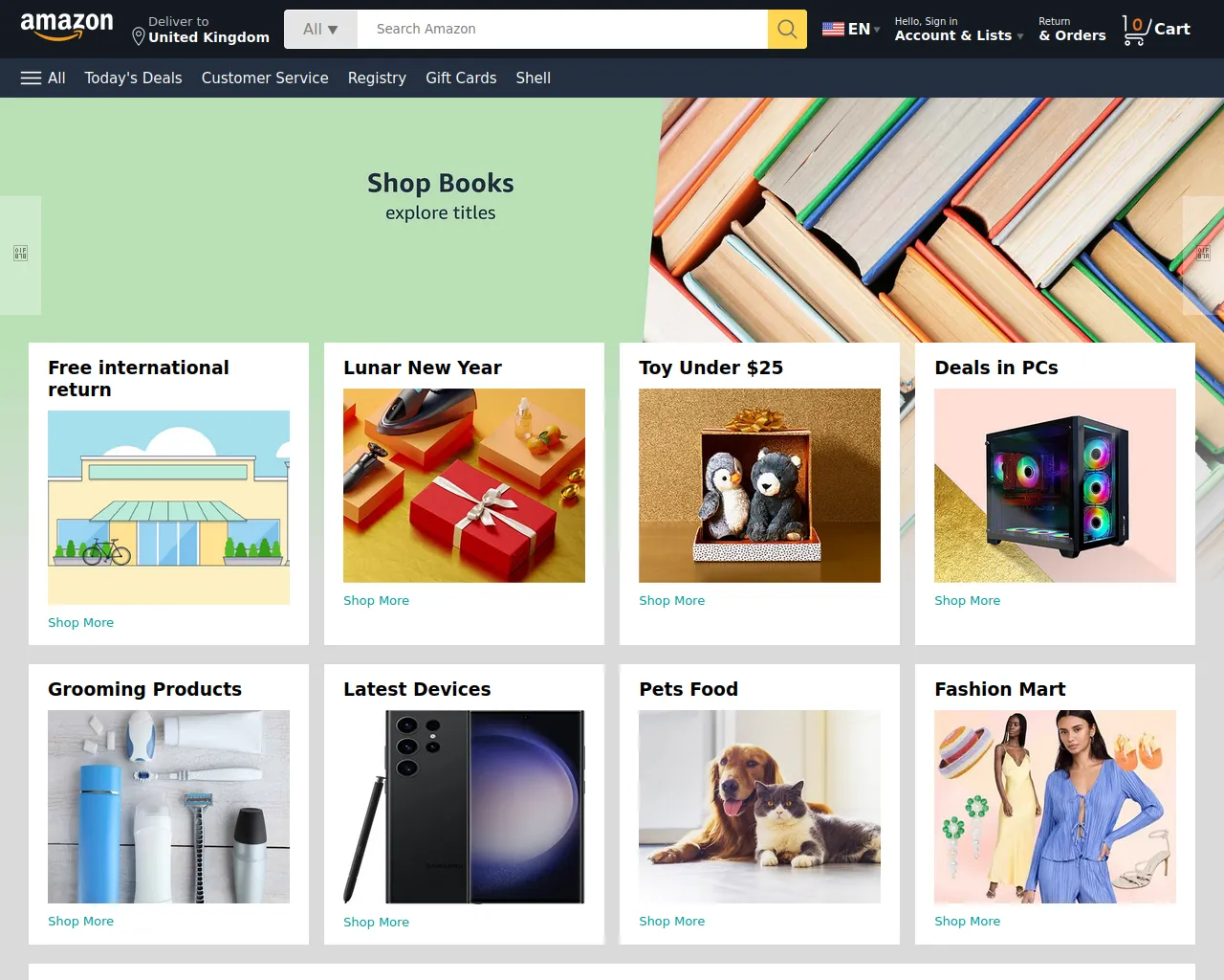Screenshot of amazonclone-saurabh.netlify.app