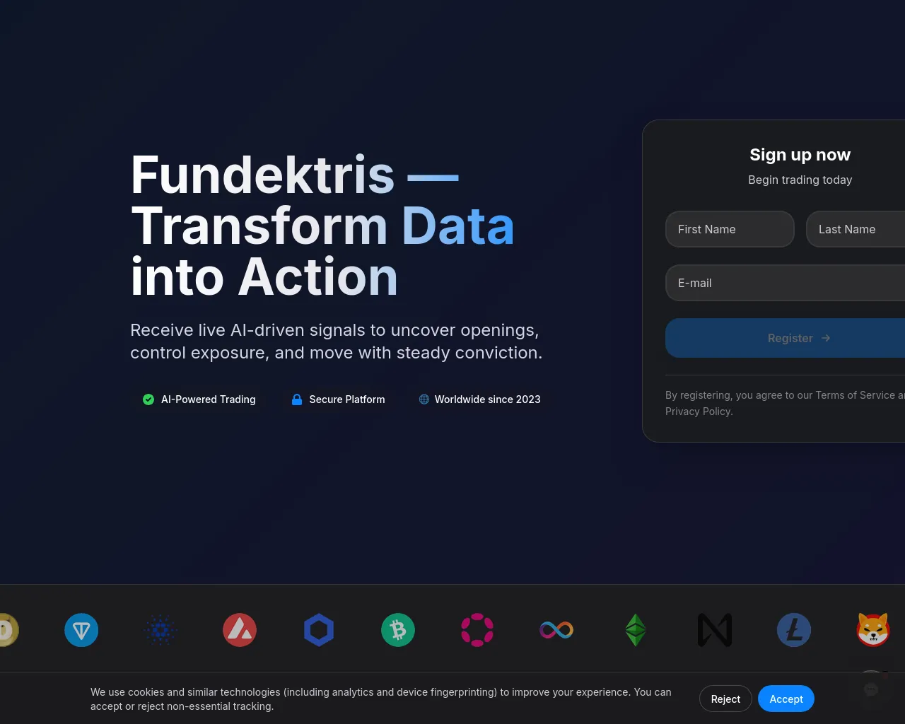 Screenshot of fundektris.today
