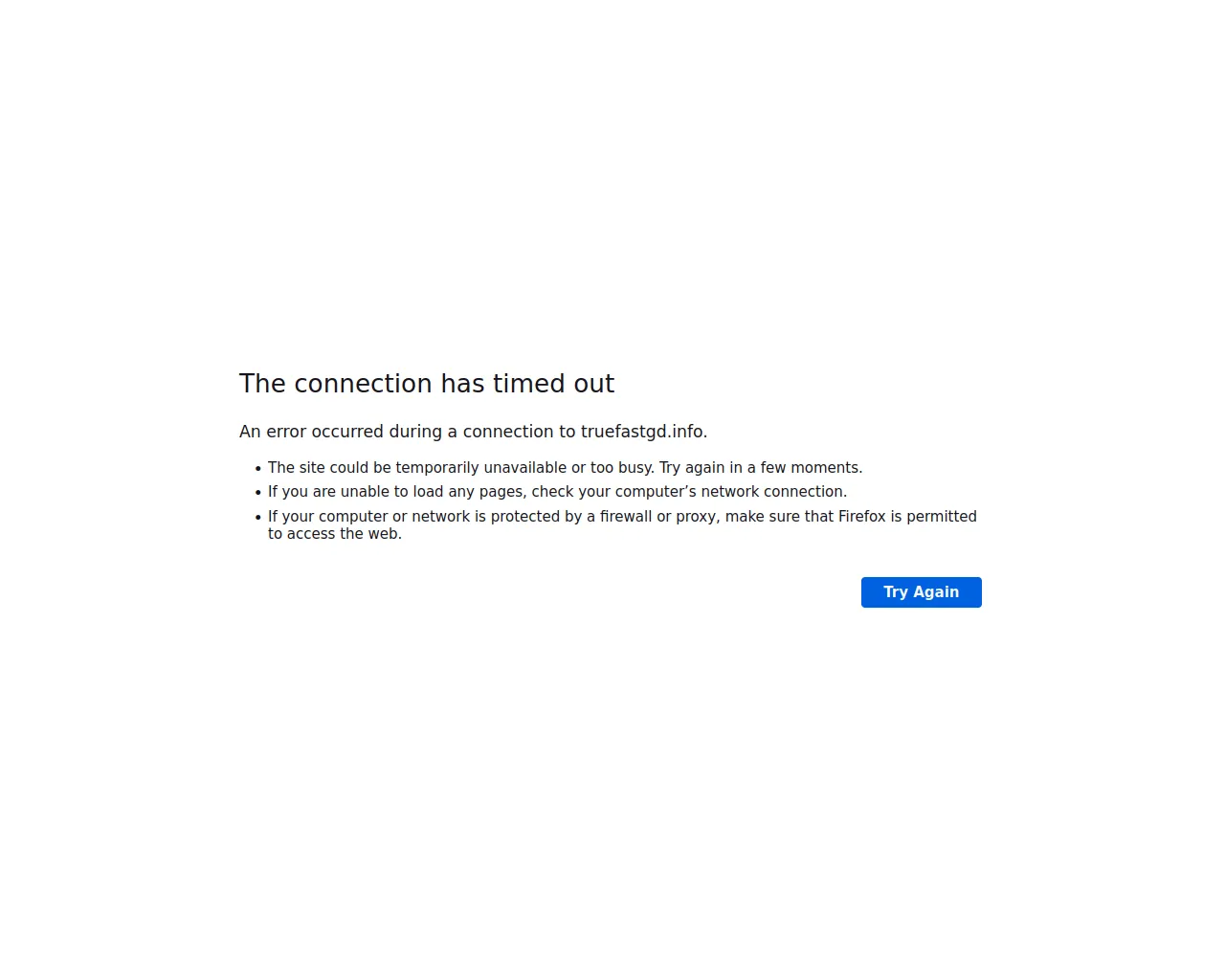 Screenshot of truefastgd.info