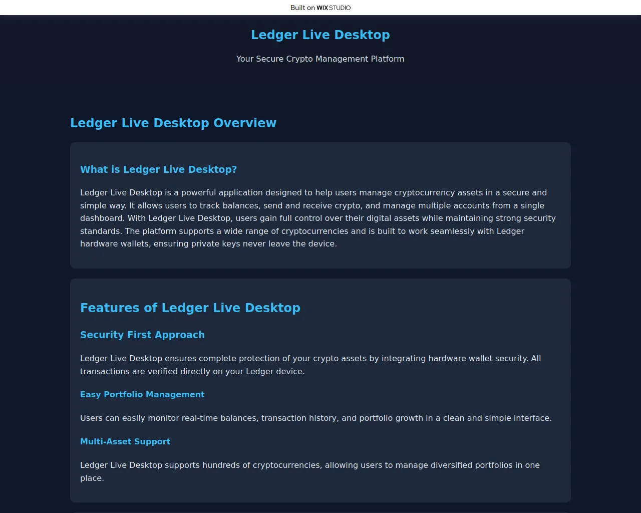 Screenshot of studio-desktop.wixstudio.com