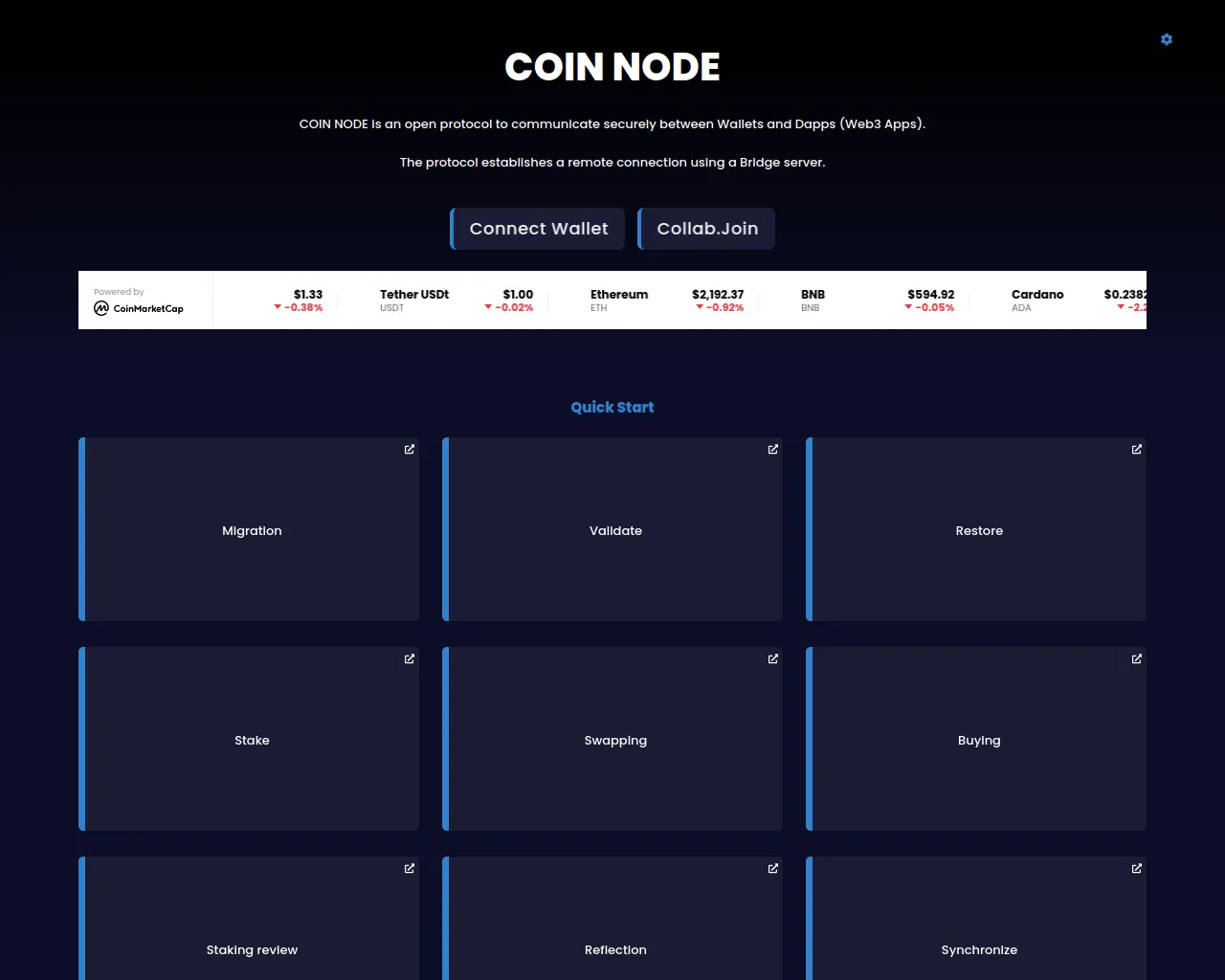 Screenshot of mainetnode.pages.dev