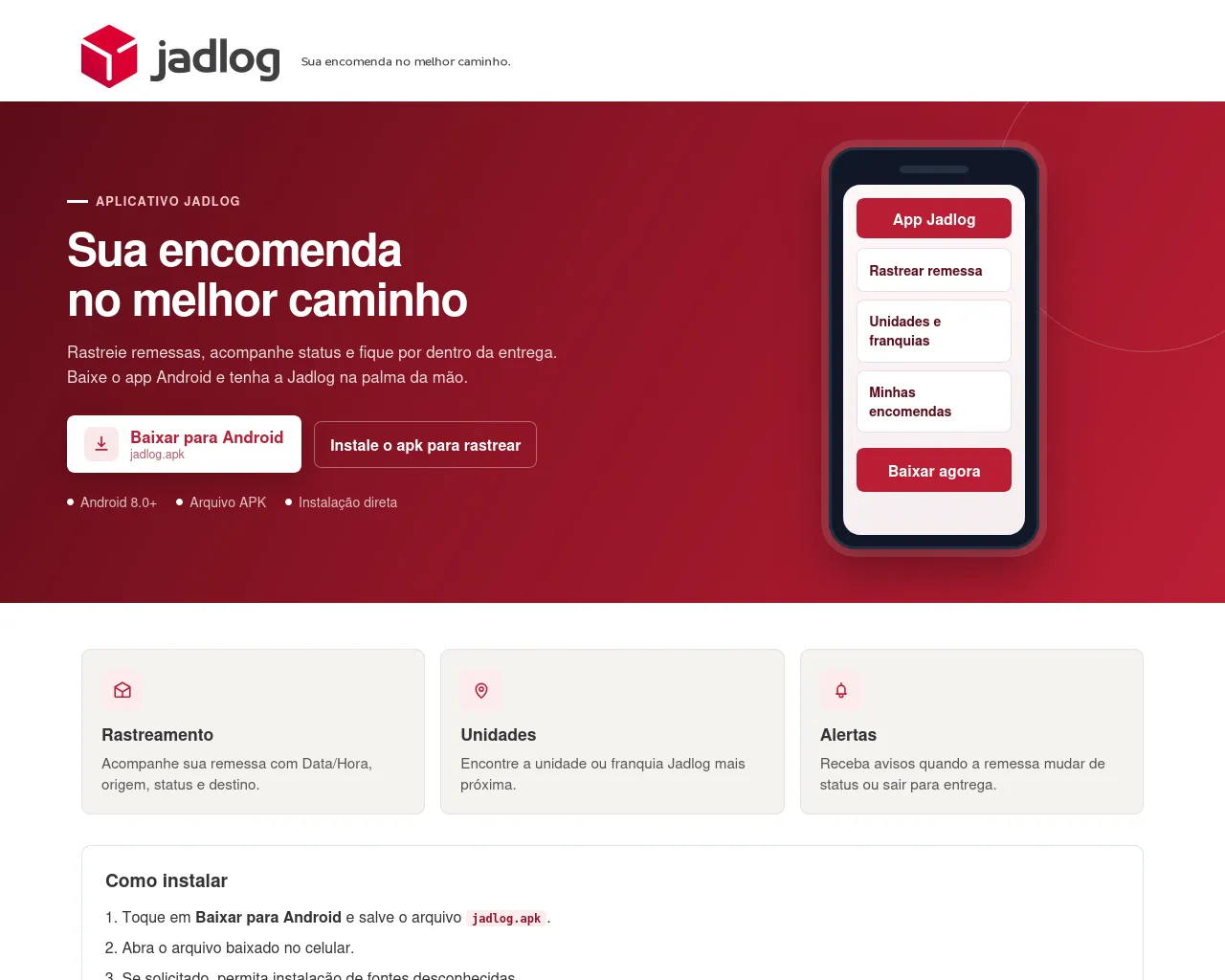 Screenshot of transportesjadlog.com