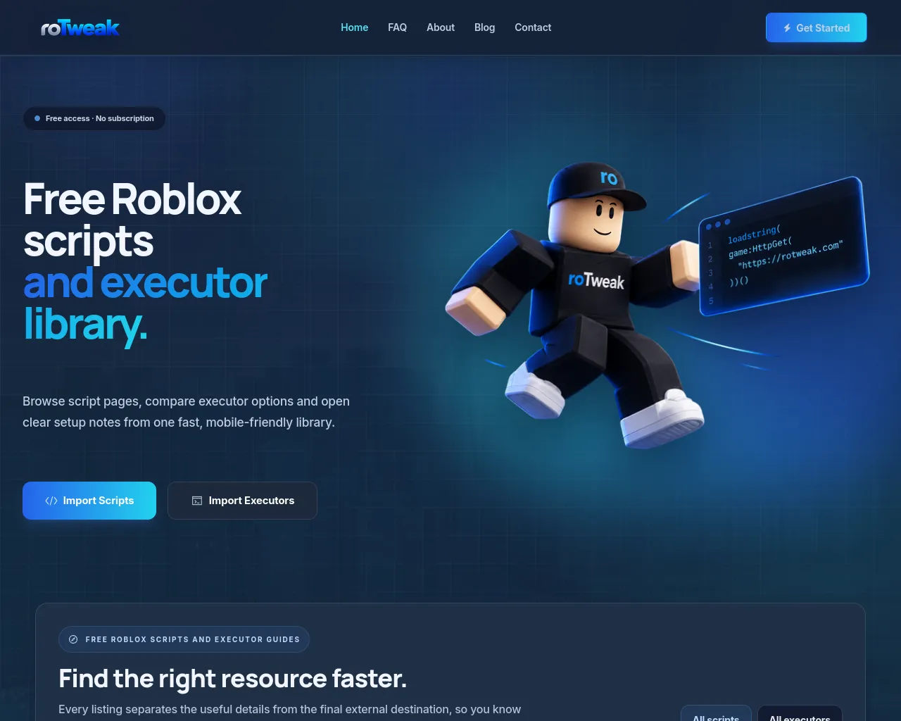 Screenshot of rotweak.com