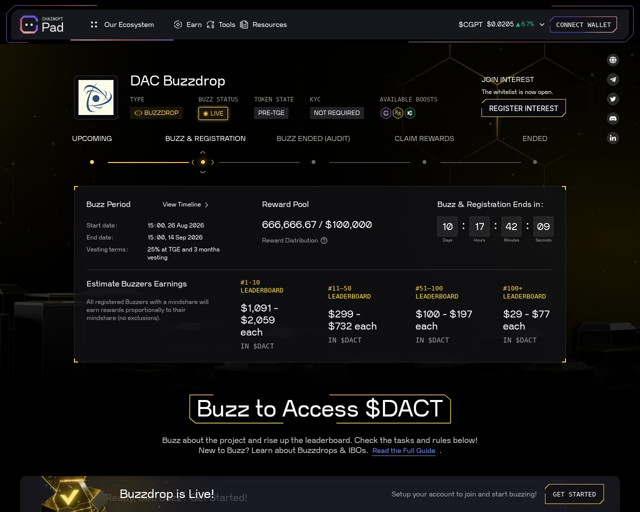 Screenshot of chainpadgpt.xyz