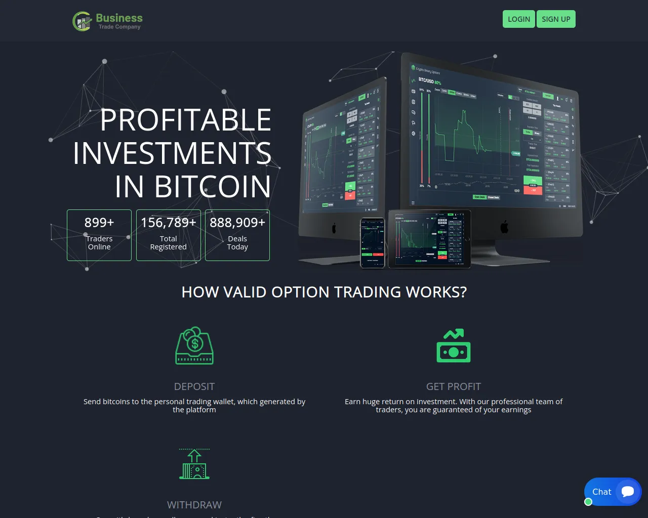 Screenshot of vaildopitiontrading.com