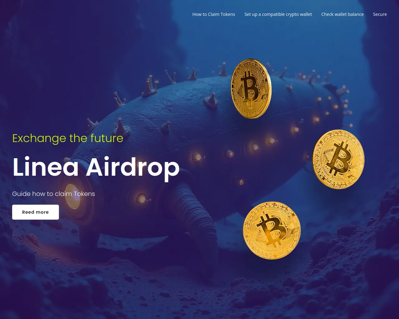 Screenshot of lineaairdrops.info