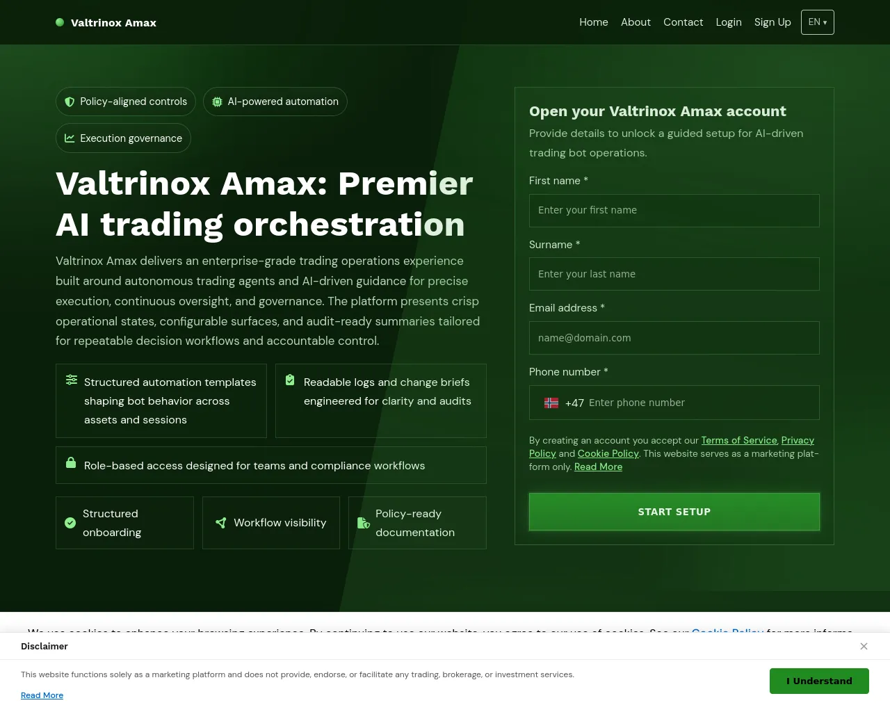 Screenshot of valtrinoxamaxsoftware.com