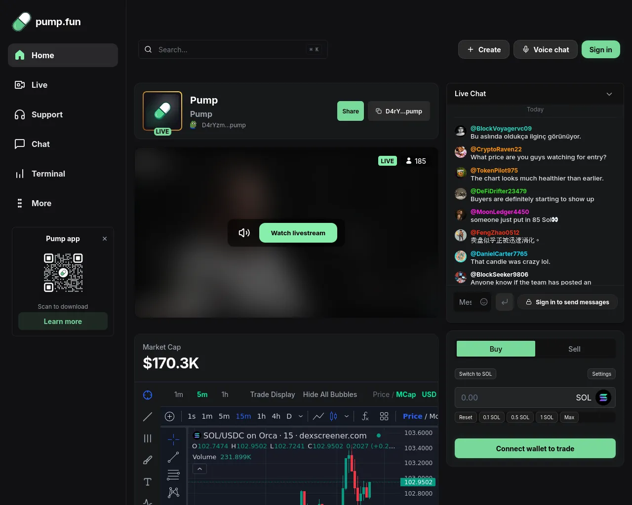 Screenshot of pumpfunsolstreamer.xyz