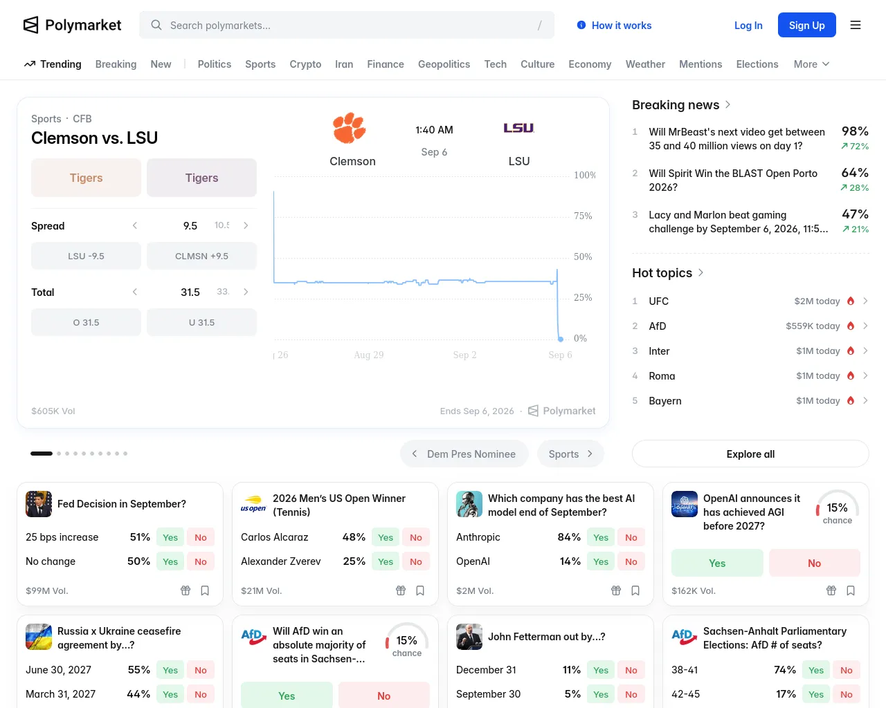 Screenshot of pollymarket.global