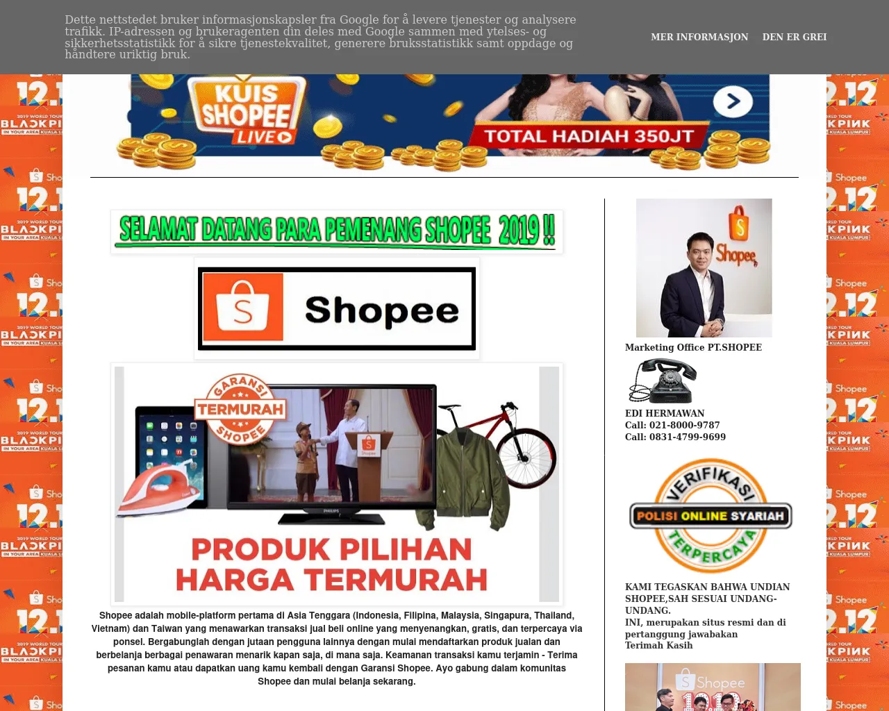 Screenshot of ptshopee-69.blogspot.com