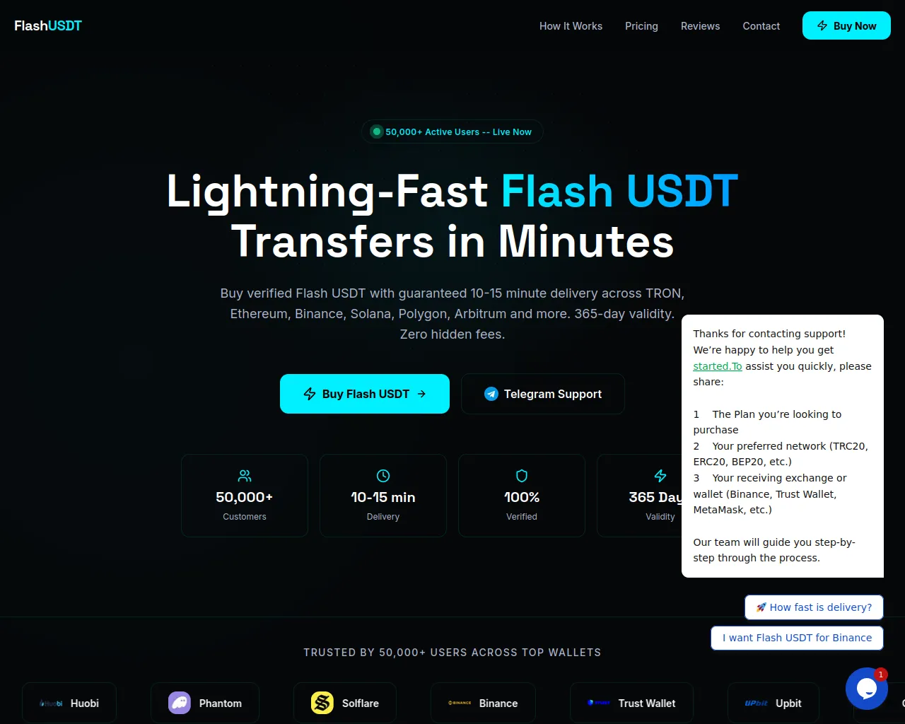 Screenshot of flashusdt.my