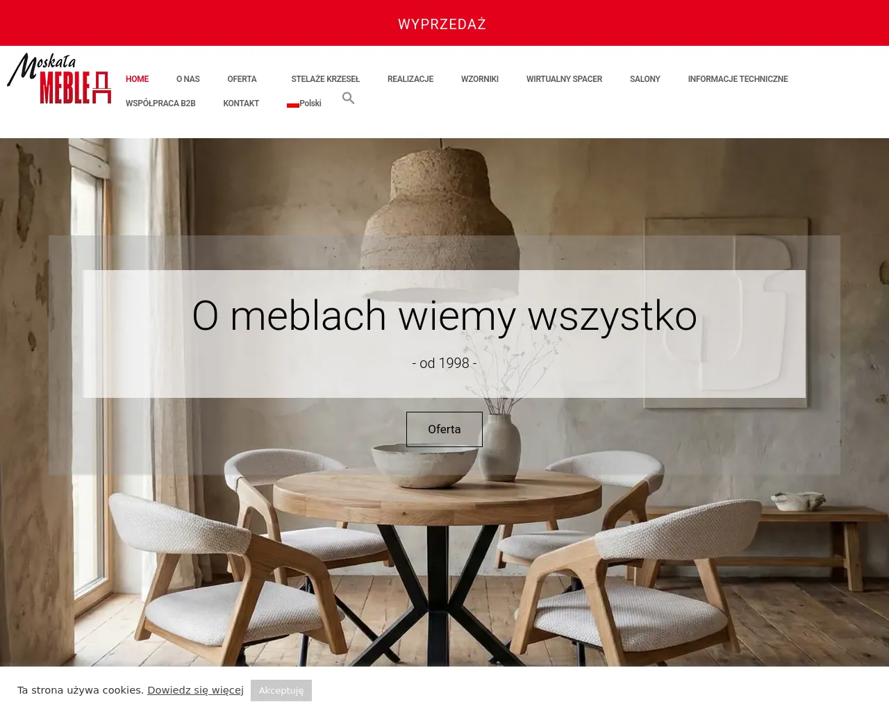Screenshot of meblemoskala.live