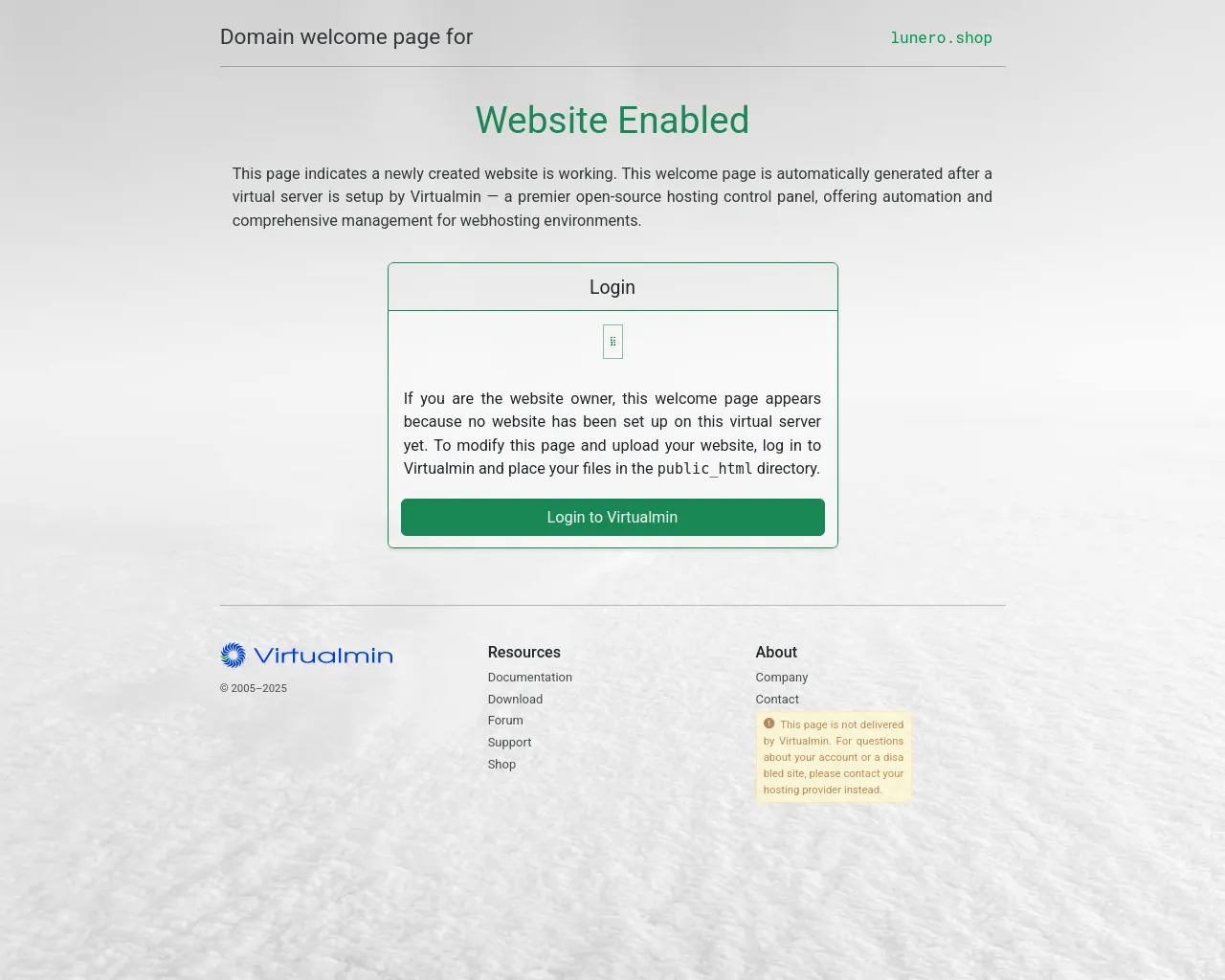 Screenshot of lunero.shop