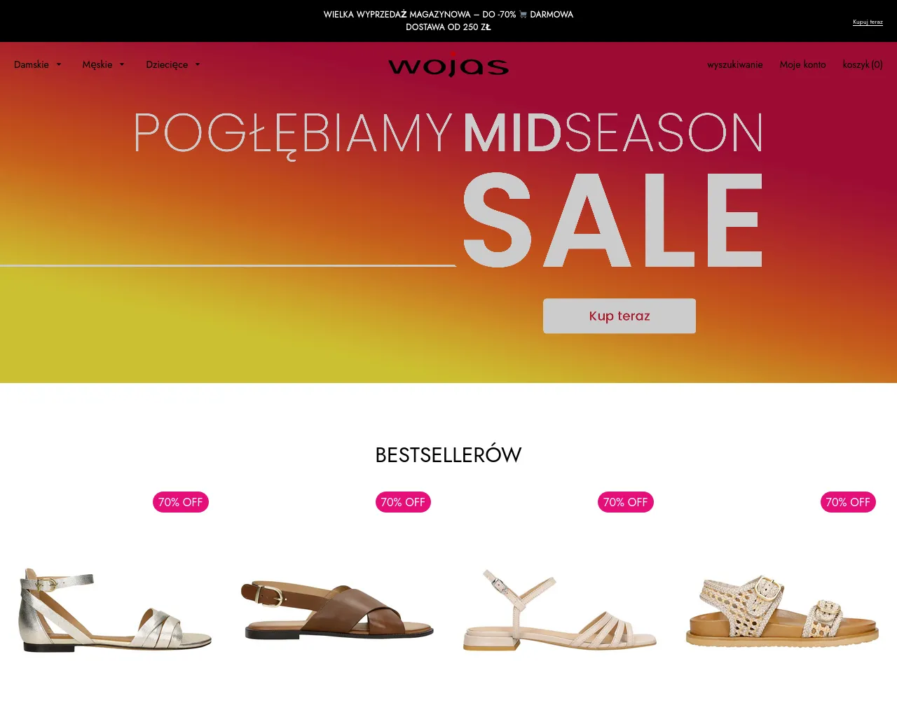Screenshot of wojasofficial.com