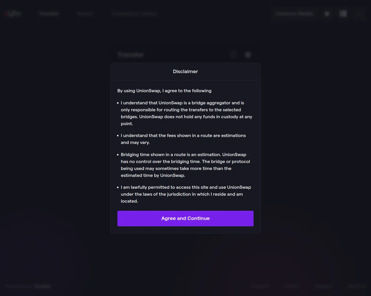 Screenshot of unionswap.app