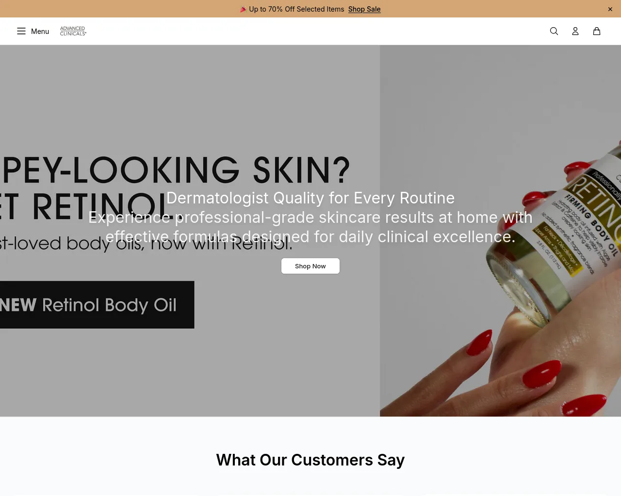 Screenshot of advancedclinicalshq.shop