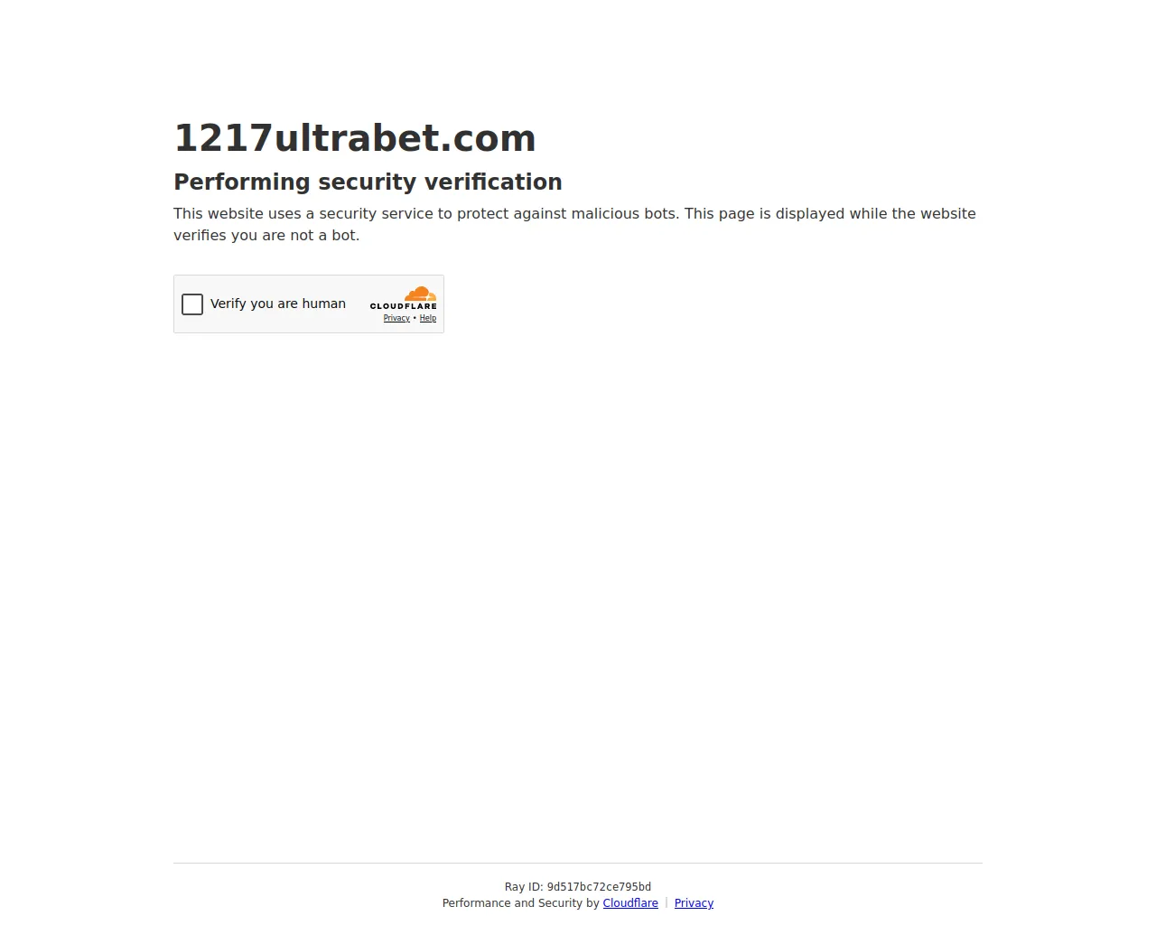 Screenshot of 1217ultrabet.com