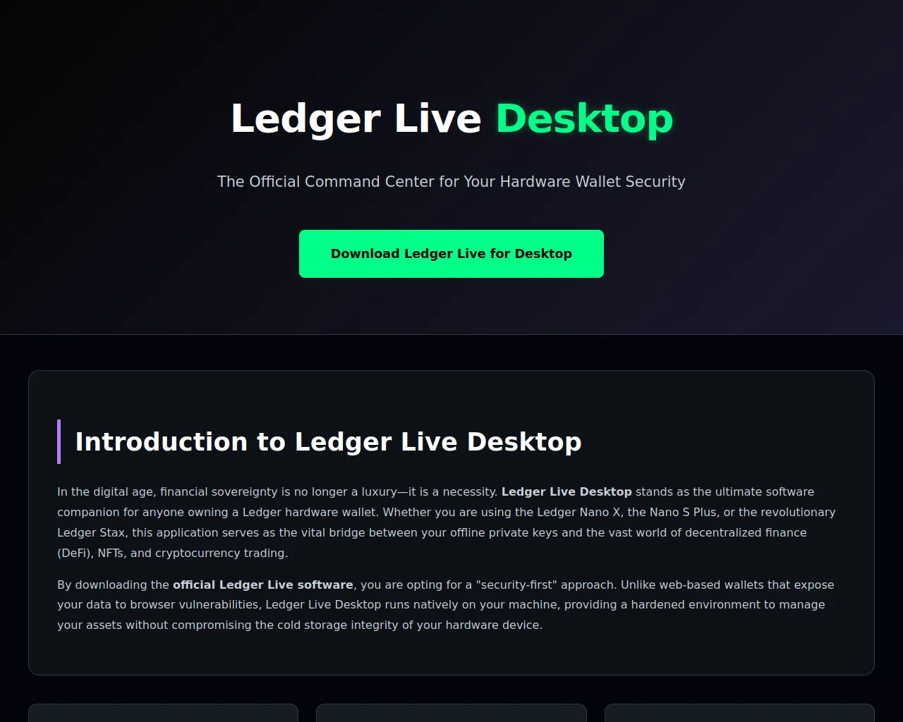 Screenshot of ledgerrlive-connect.pages.dev