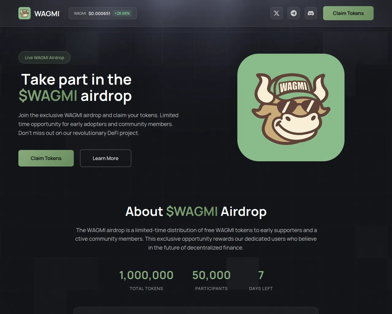 Screenshot of event-wagmi.fun