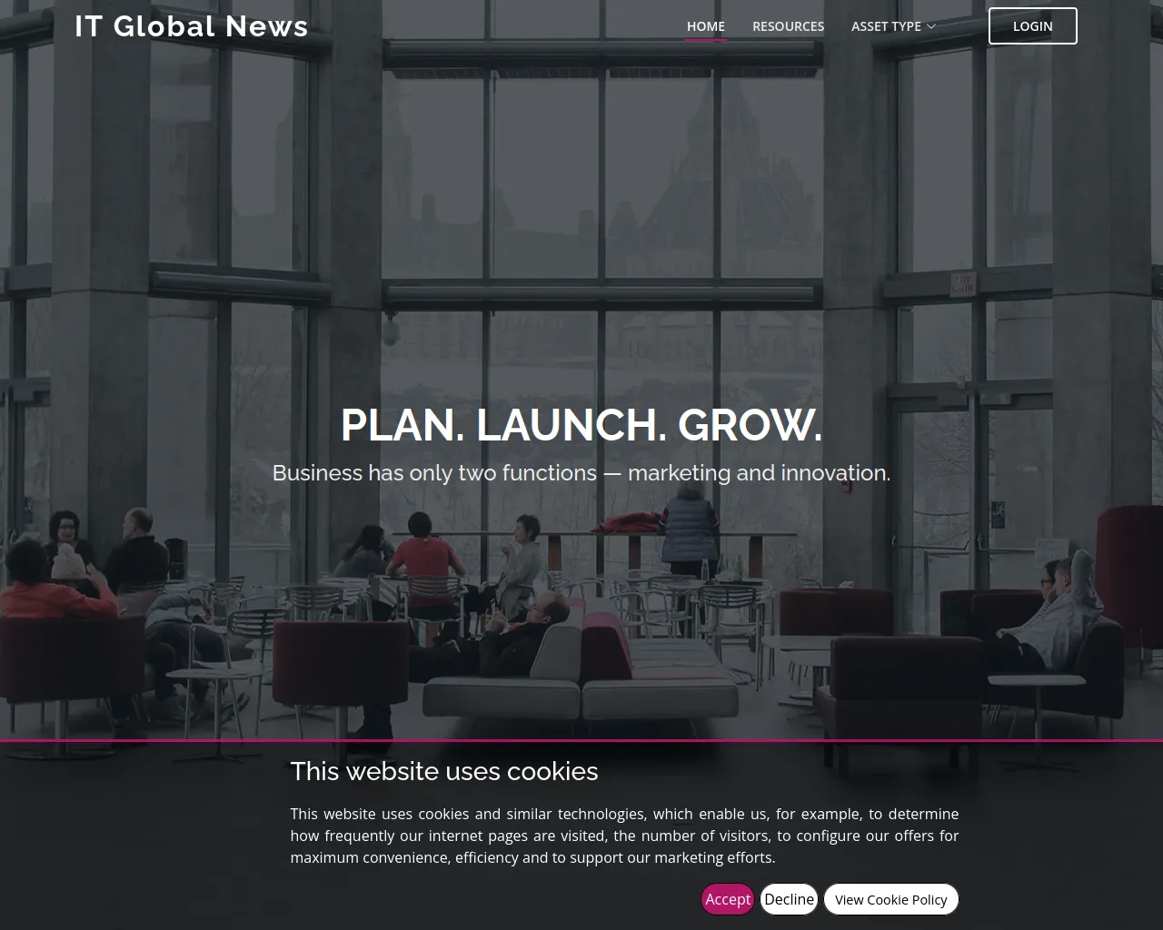 Screenshot of itglobalnews.info