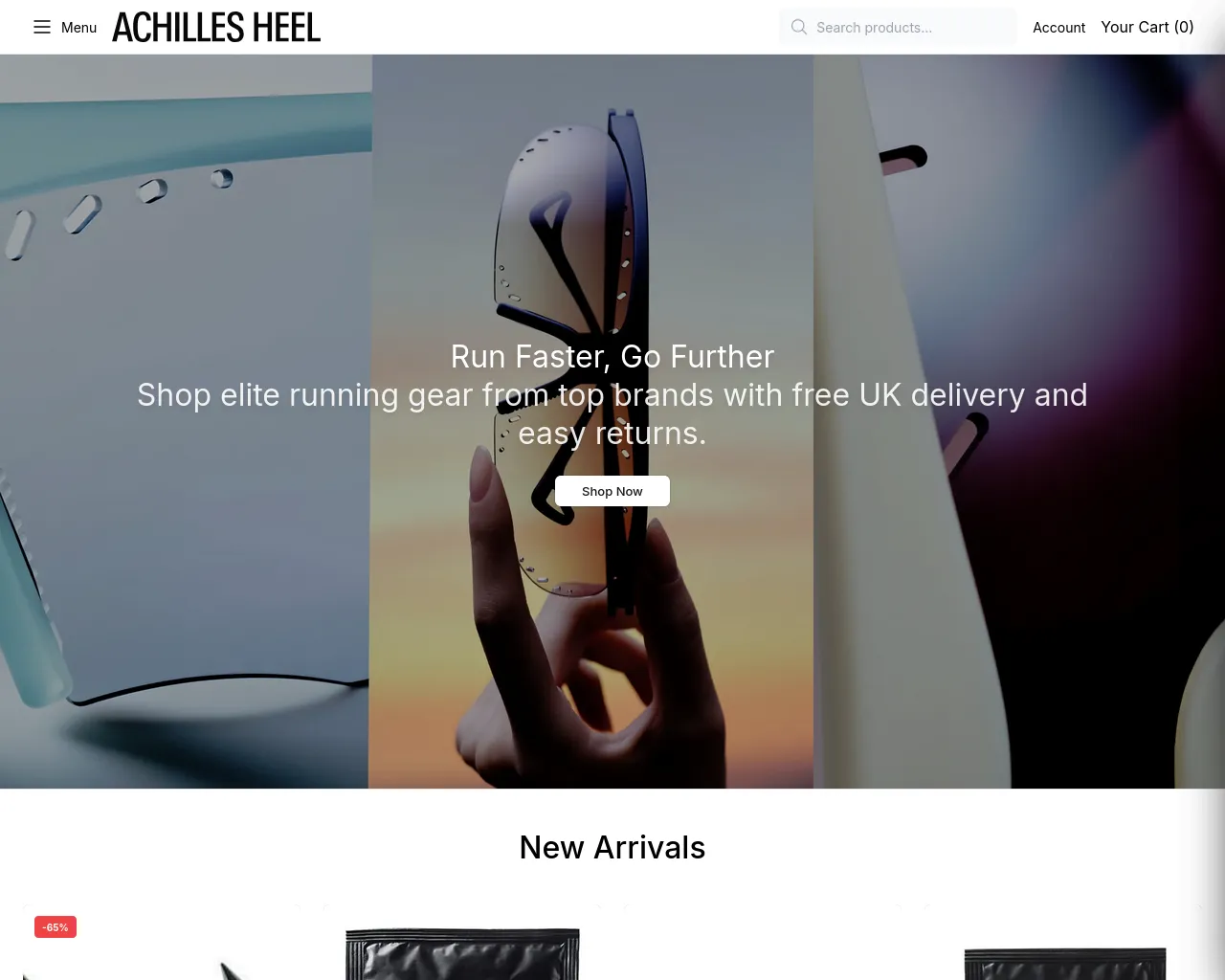 Screenshot of achillesheelpro.shop