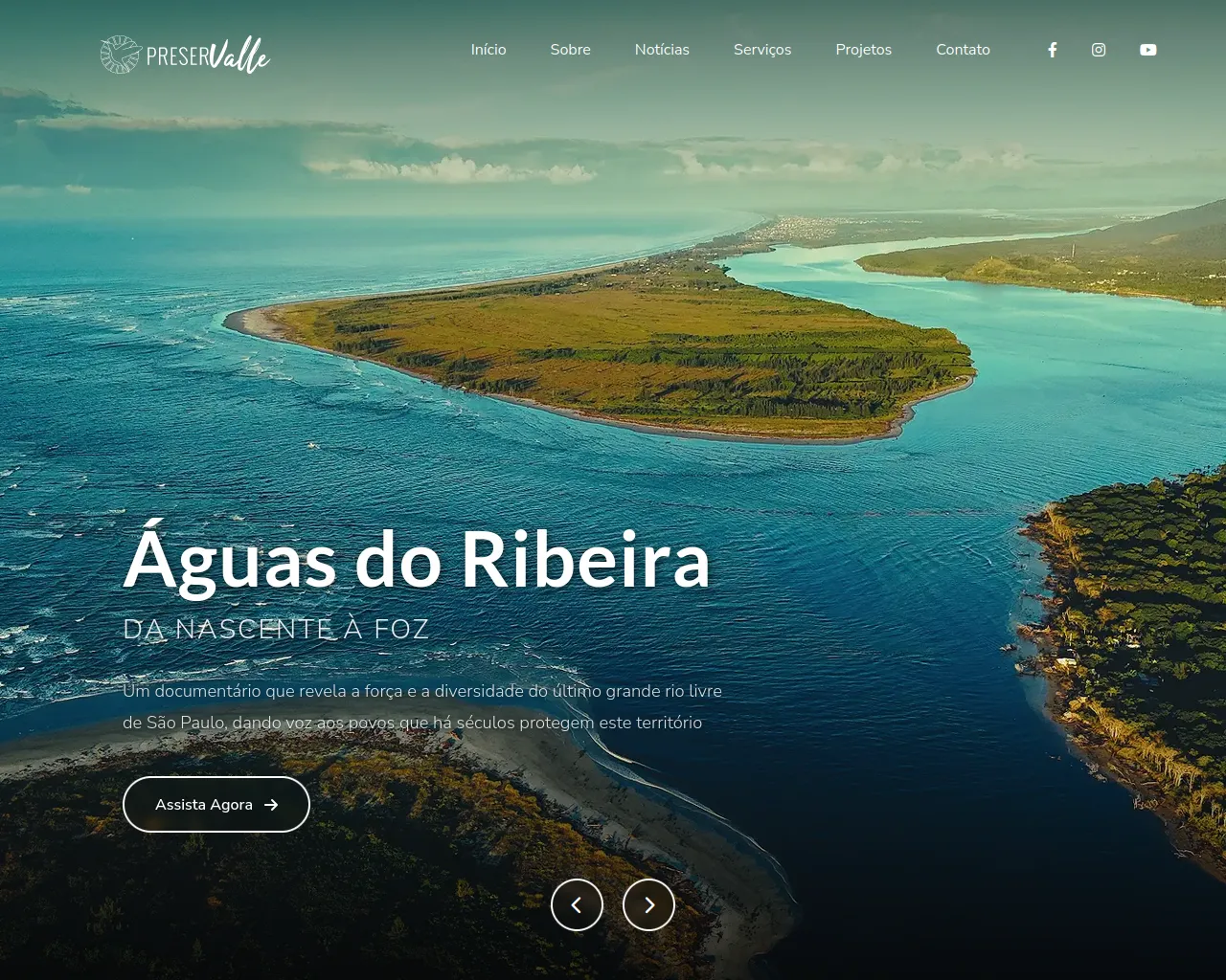 Screenshot of preservalle.com.br