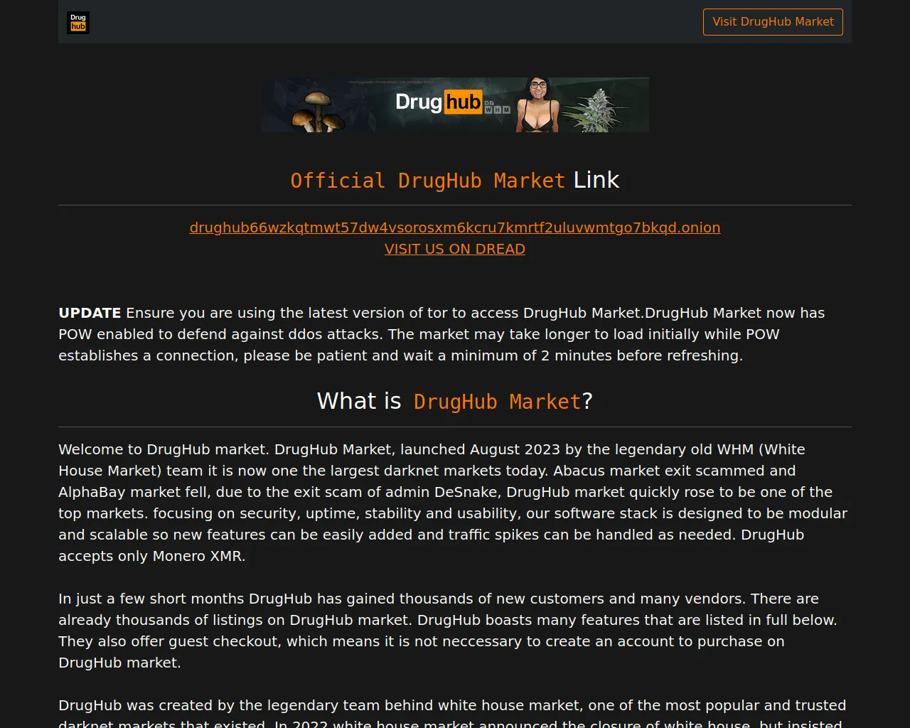 Screenshot of url-drughub.com