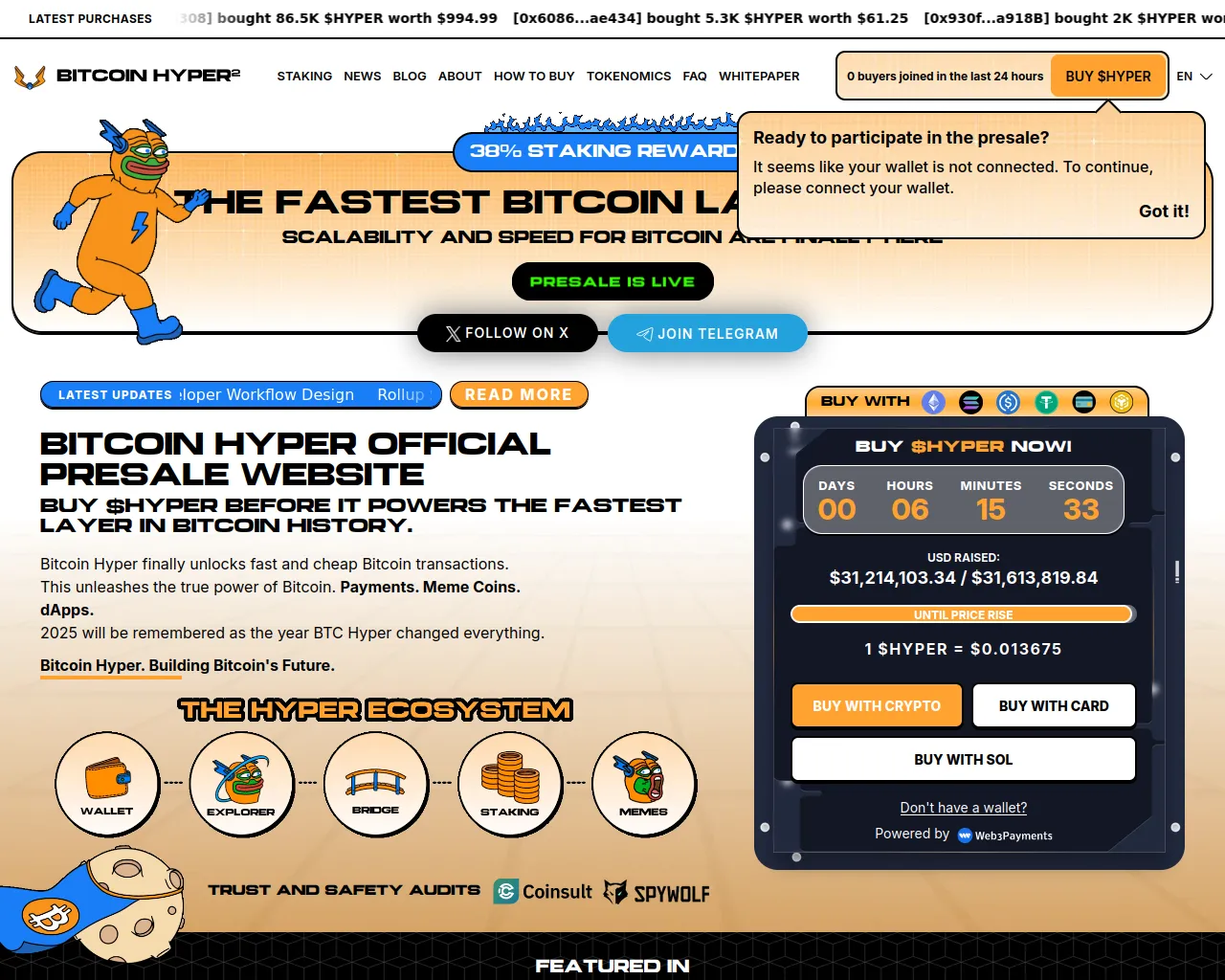 Screenshot of bitcoinhyperr.site