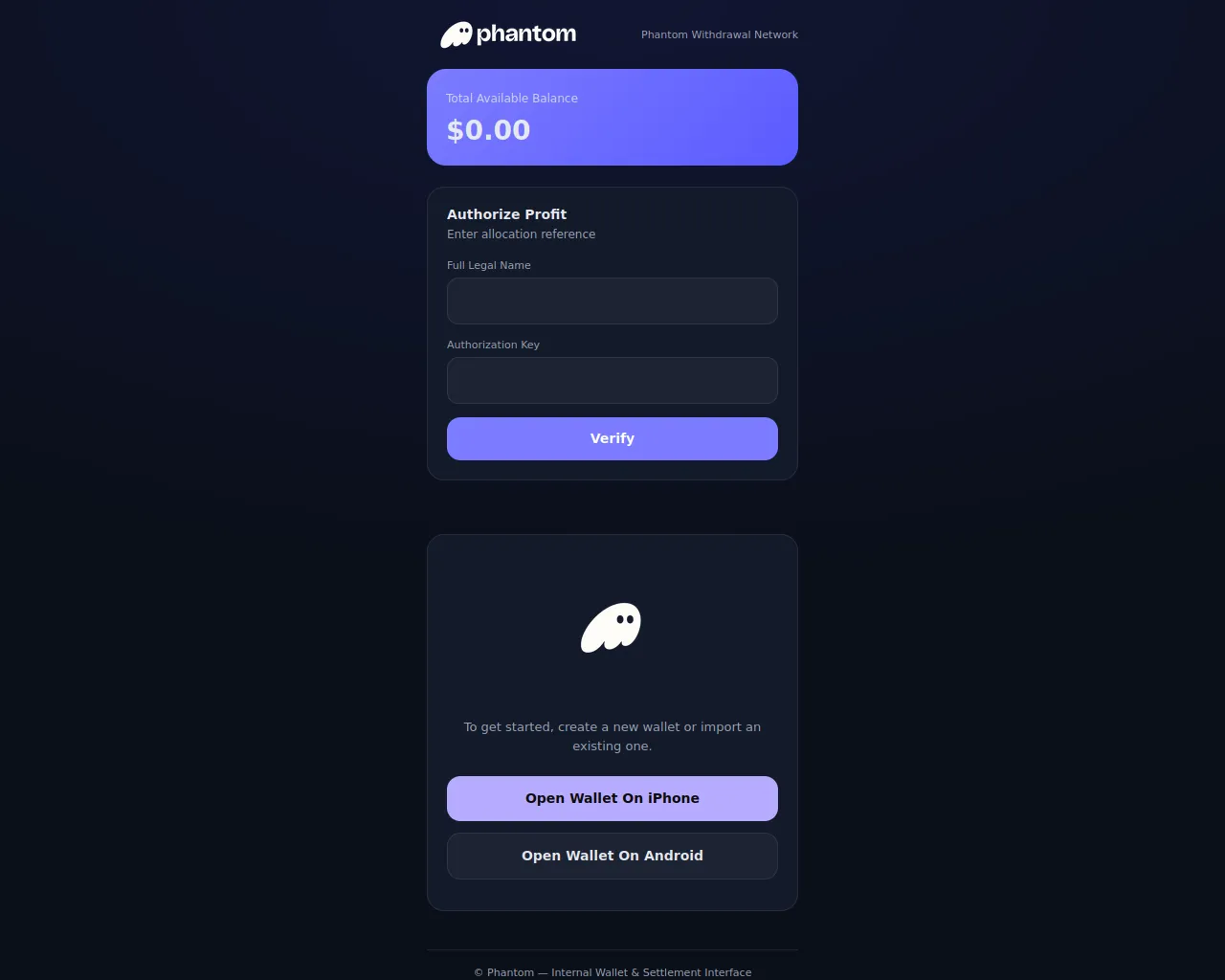 Screenshot of phantomportall.wapka.site