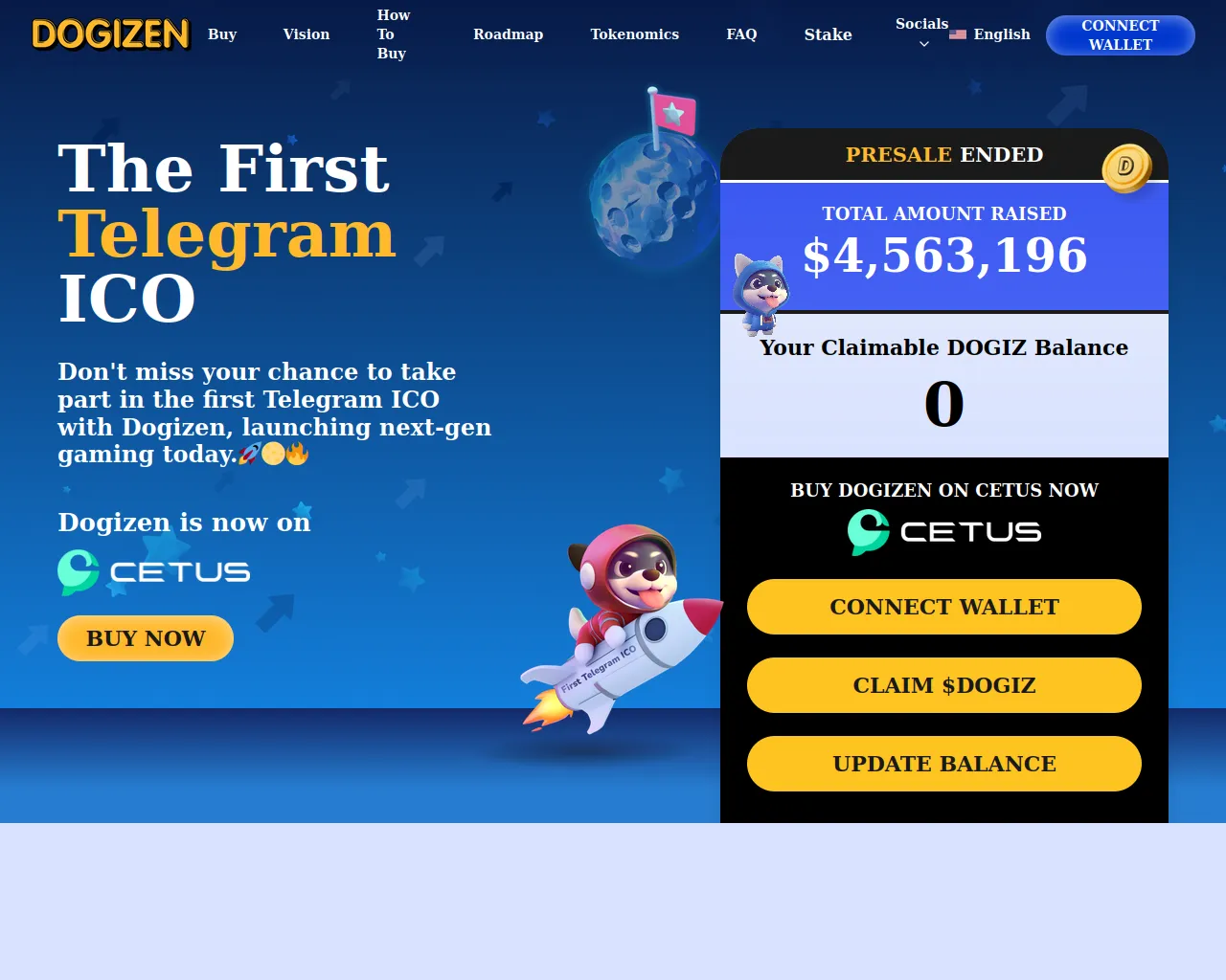 Screenshot of dogizen-claimweb.pages.dev