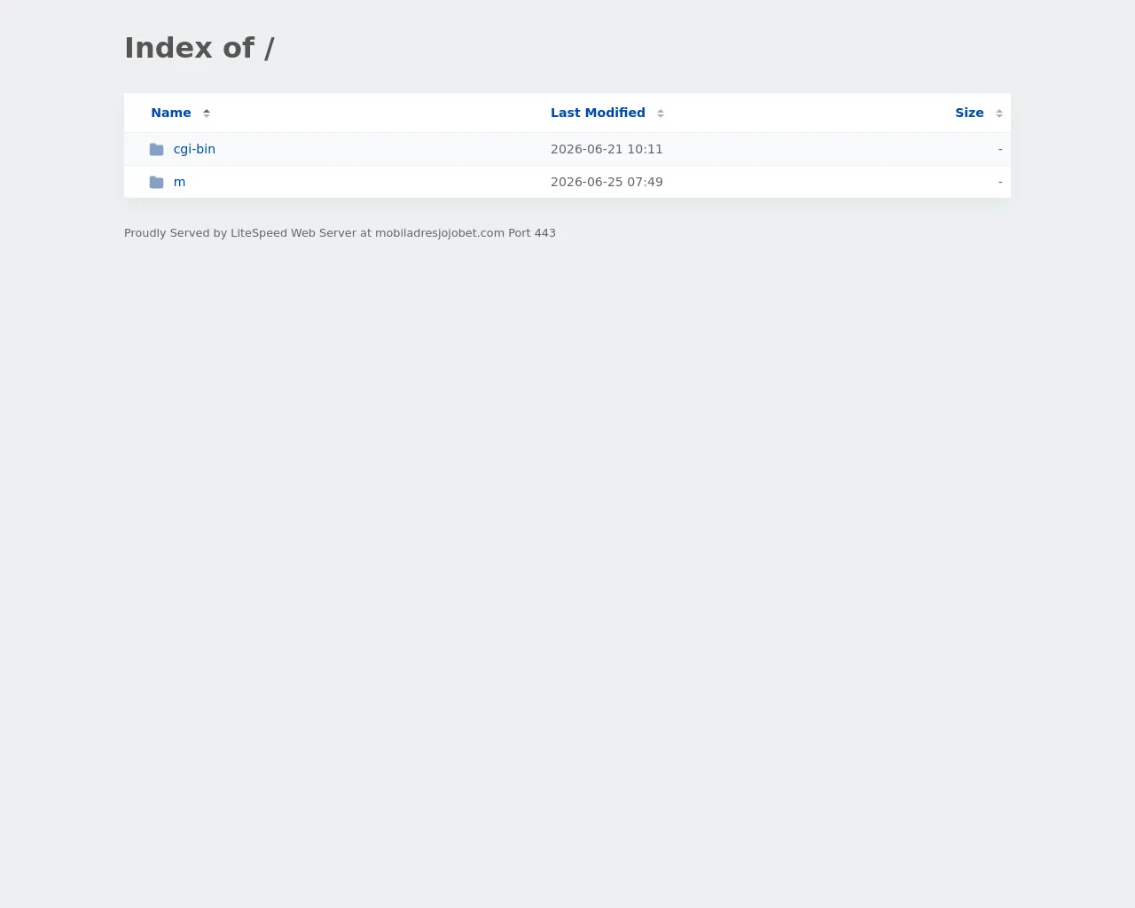 Screenshot of mobiladresjojobet.com