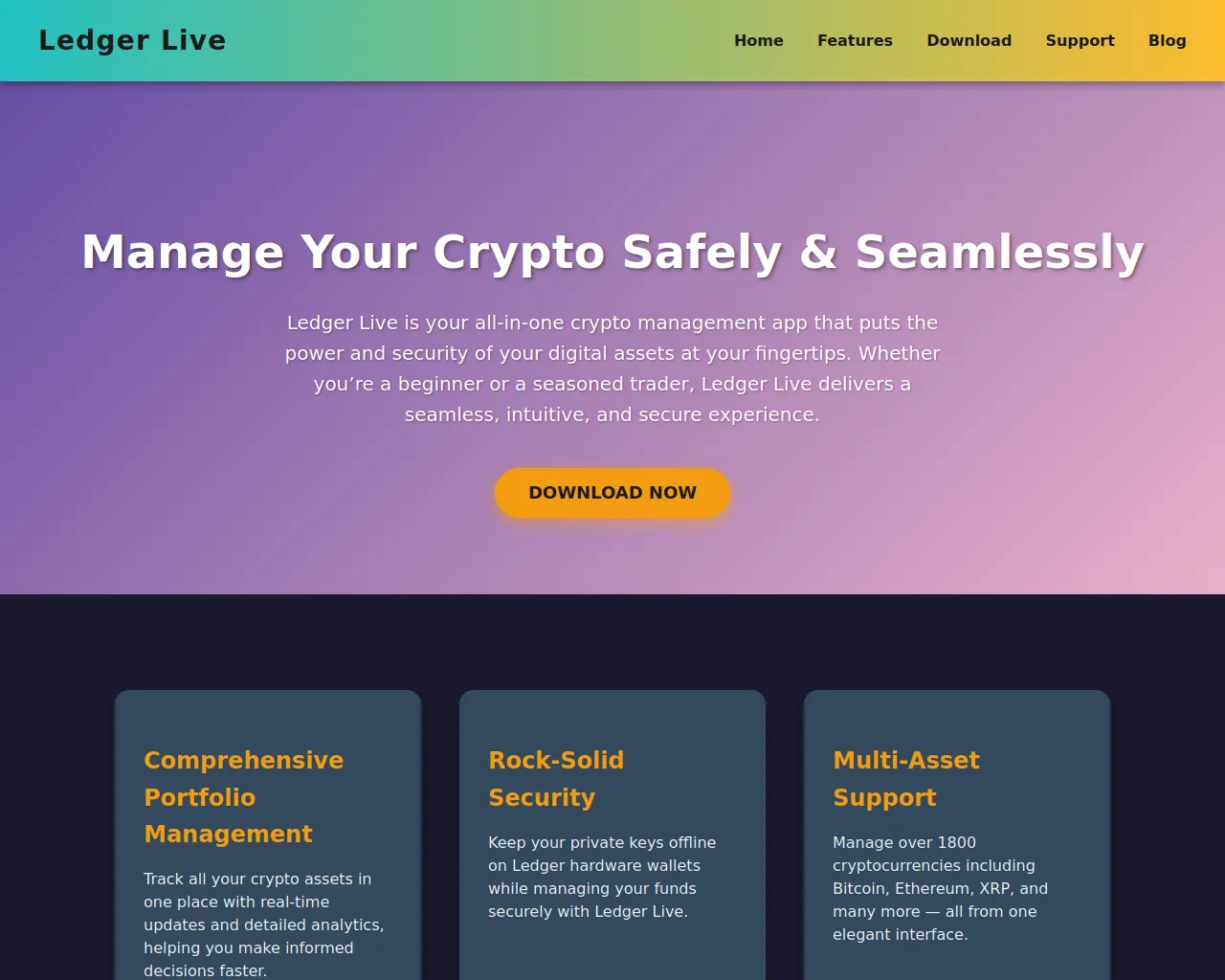 Screenshot of ledger-live-wsq.pages.dev