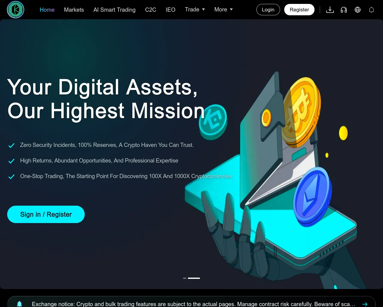 Screenshot of kybers-wap.com